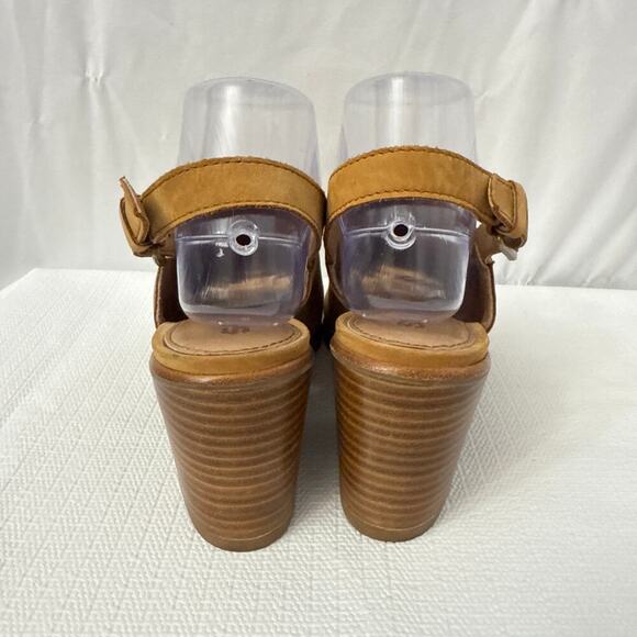 Sorel Sandals Womens Size 8.5 Nadia Slingback Block Heeled Brown Open Toe Tan - Picture 3 of 10